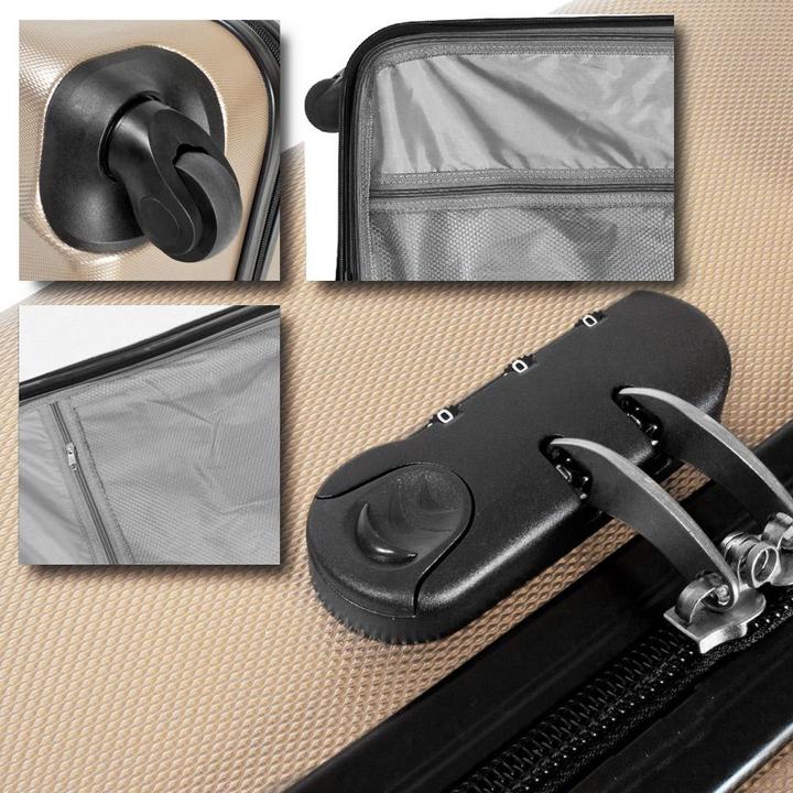 Image du produit tectake Set de 3 Valises (95 l, M (50 - 90l), L (90 - 115l))