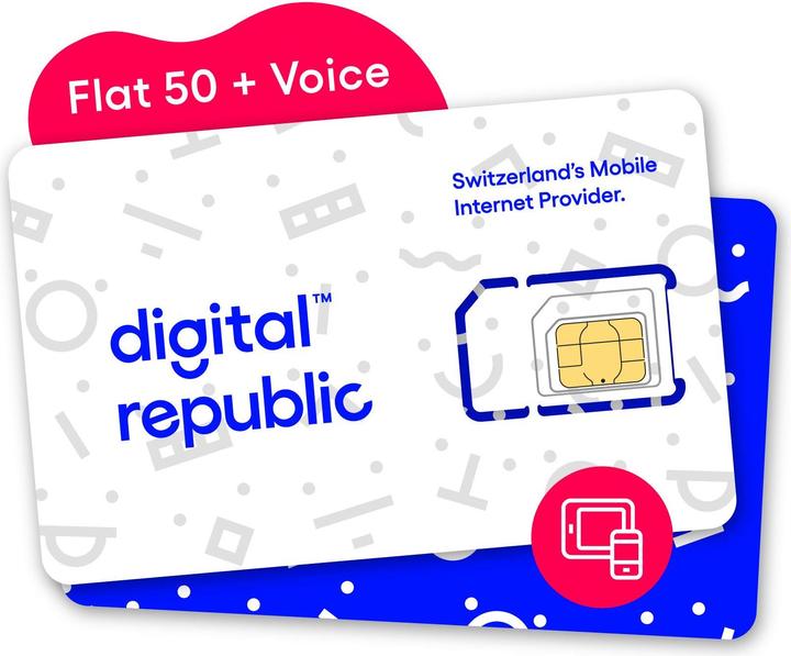 Produktbild Digital Republic SIM-Karte Unlimitiert Internet und Telefonie für 30 Tage