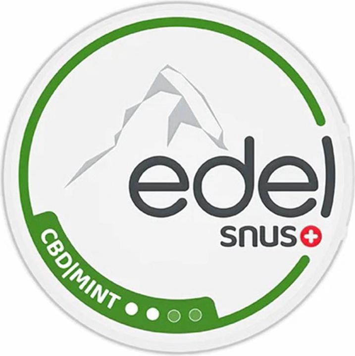 Actual product image Edelweiss CBD Mint (All White Slim) (CBD snus)