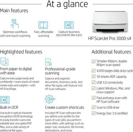 Produktbild HP ScanJet Pro 3000 S4 (USB)
