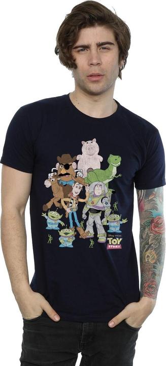 Actual product image Disney Mens Toy Story Group T-Shirt (XL)
