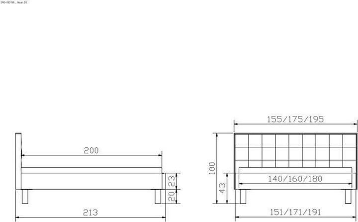 Actual product image Hasena Noah (160 x 200 cm)