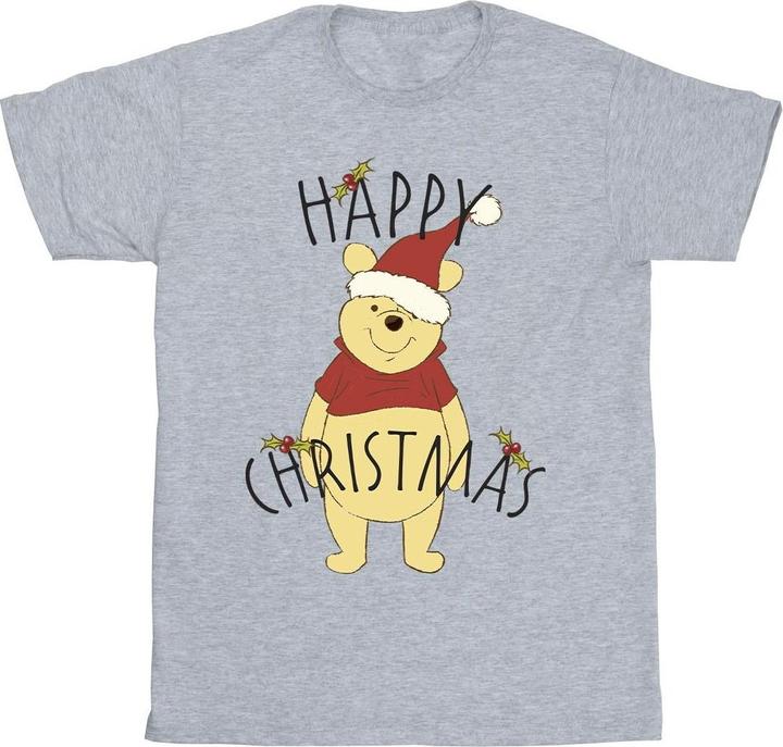 Immagine prodotto Disney Winnie The Pooh Happy Christmas Holly Maglietta Ragazze (152, 158)
