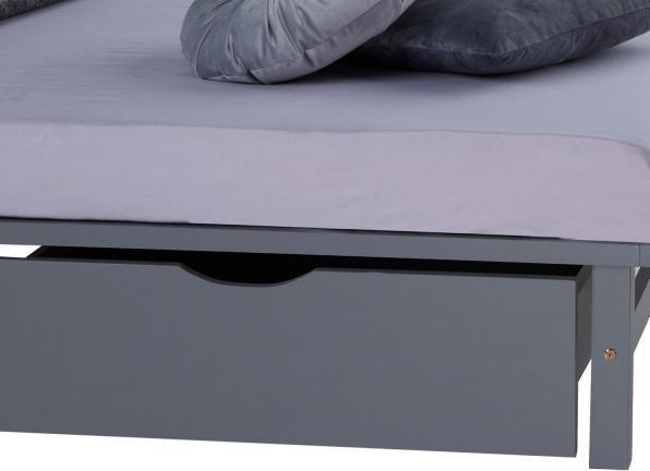 Produktbild Homestyle4u Palettenbett mit Bettkasten und Lattenrost (140 x 200 cm)