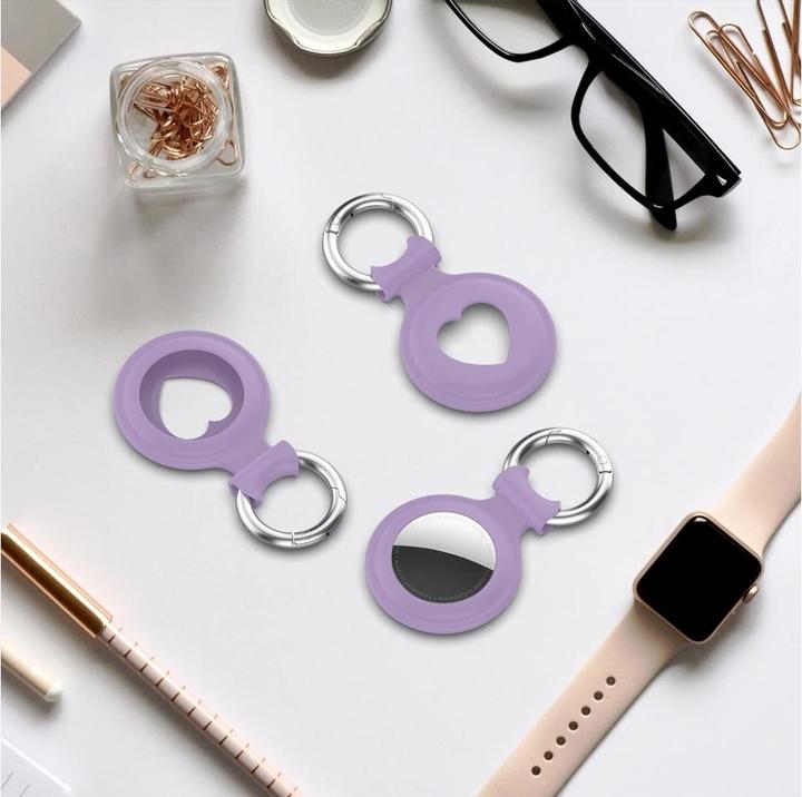 Immagine prodotto Screenguard Apple Airtag Liquid Silikon Heart Case mit Anhänger