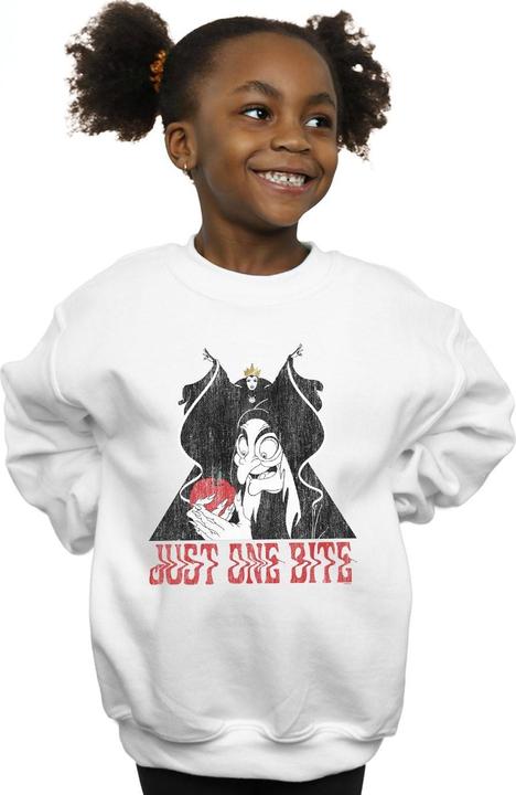 Actual product image Disney Girls Snow White Just One Bite Sweatshirt (140, 146)