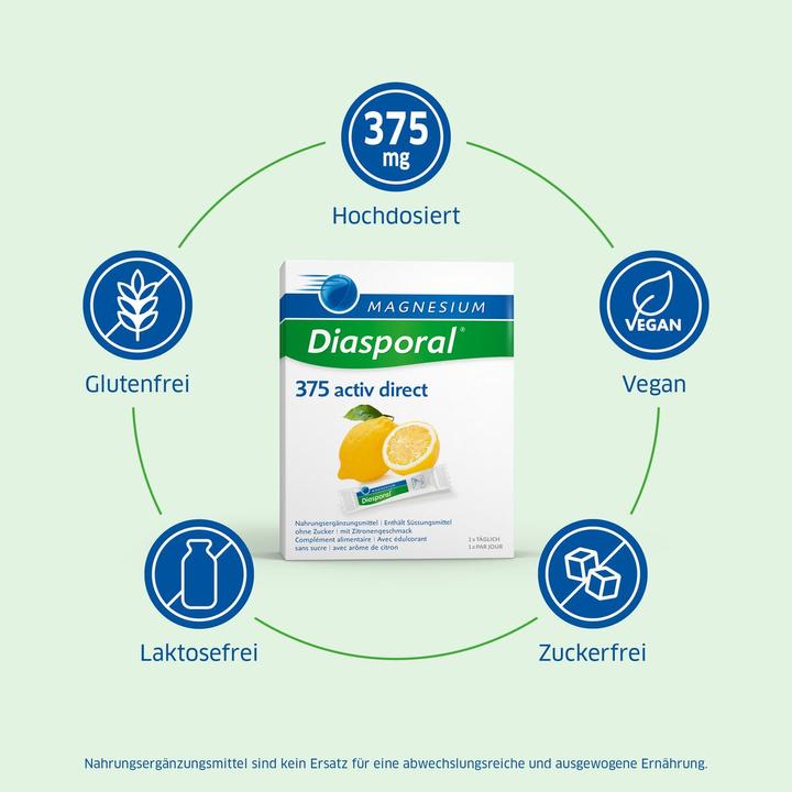 Image du produit magnesium diasporal Magnésium Activ Direct (60 pièce(s), Poudre, 154 g)