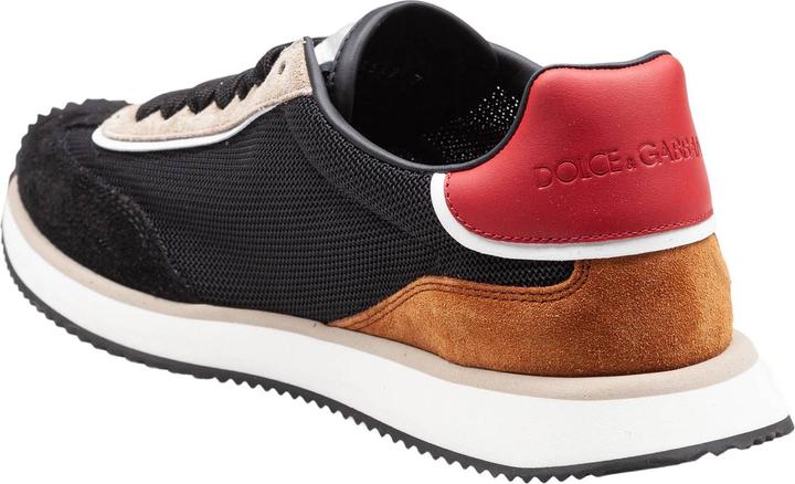 Image du produit Dolce & Gabbana cushion sneakers in mixed materials color black/beige (42)