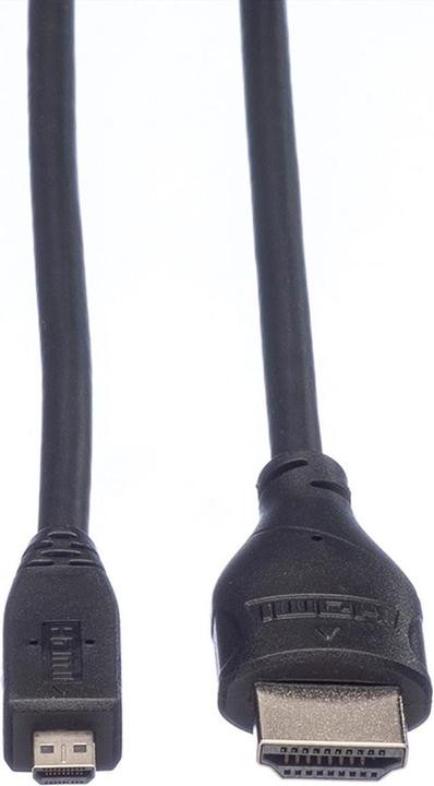 Actual product image Roline micro HDMI (Typ D) — HDMI (Typ A) (2 m, HDMI)