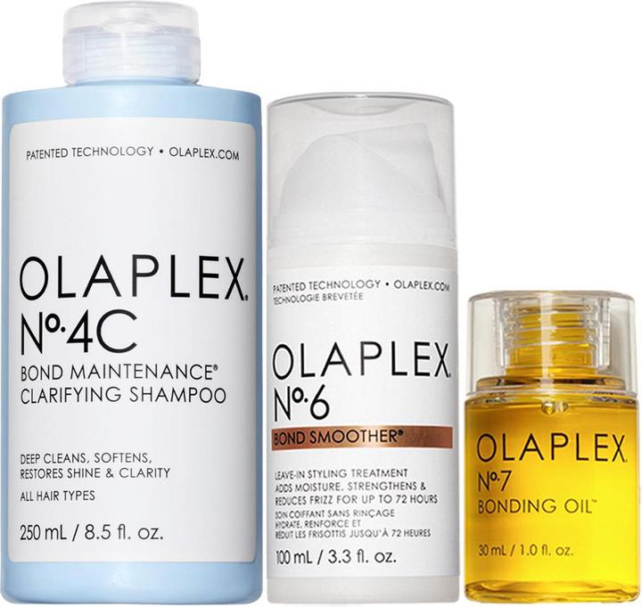 Immagine prodotto Olaplex Set Protect & Shine Shampoo n. 4C + Leave In n. 6 + Olio per capelli n. 7 (Set per la cura dei capelli)