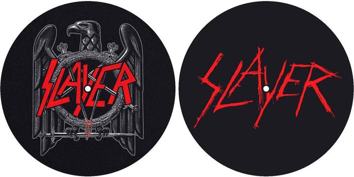 Immagine prodotto Slayer Set di tappetini per giradischi con logo Eagle/Scratched (Giradischi)