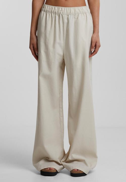 Actual product image Urban Classics Ladies Linen Mixed Wide Pants - 161183 (4XL)