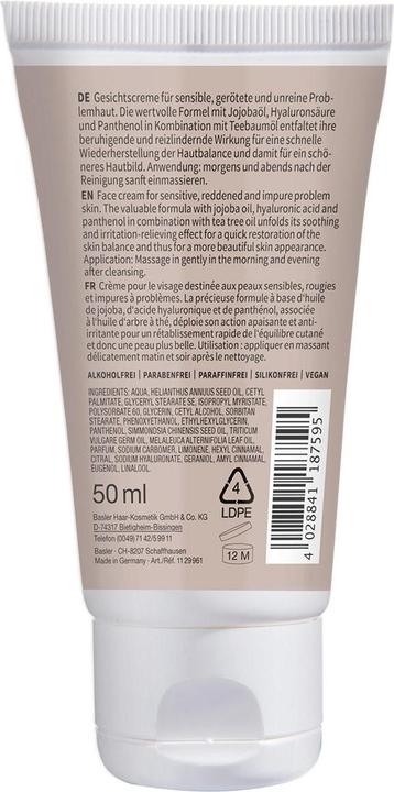 Immagine prodotto Basler Crema viso al tea tree oil (50 ml, Crema 24h)