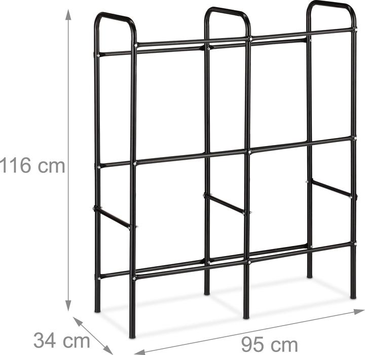 Actual product image Relaxdays Beverage crate rack (95 x 34 x 116 cm)
