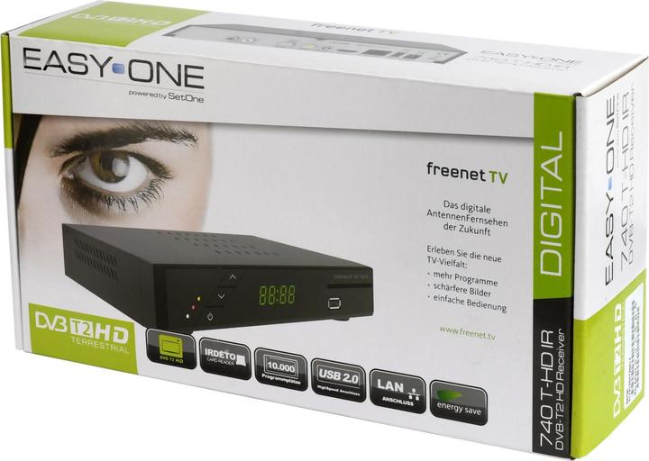 Productafbeelding Sky Vision SET-ONE EasyOne 740 HD IR HDTV DVB-T2 ontvanger met freenet TV (DVB-T2, DVB-T, CI+ slot)