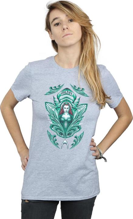 Immagine prodotto Aquaman Mera Crest Maglietta Ampia Donna (XXL)