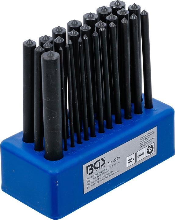 Produktbild BGS Durchschläger-Satz für Bremsen 28-tlg. (Vorderradbremse, Bremsset)
