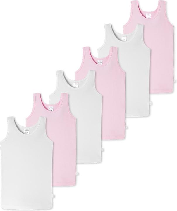 Produktbild Schiesser 6er Pack Kids Girls 95/5 Organic Cotton Unterhemd (116)