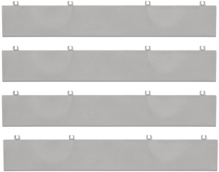 Produktbild Bergo Abschlussrampe zu XL Steingrau, 4 Stück (4 x, 4 x 12.5 x 48 cm)