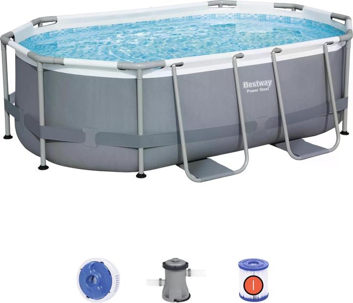 Immagine prodotto Bestway Set piscina fuori terra Steel Pr o MAX 3,05 m x 2,00 m x 84 cm (305 x 200 x 84 cm)