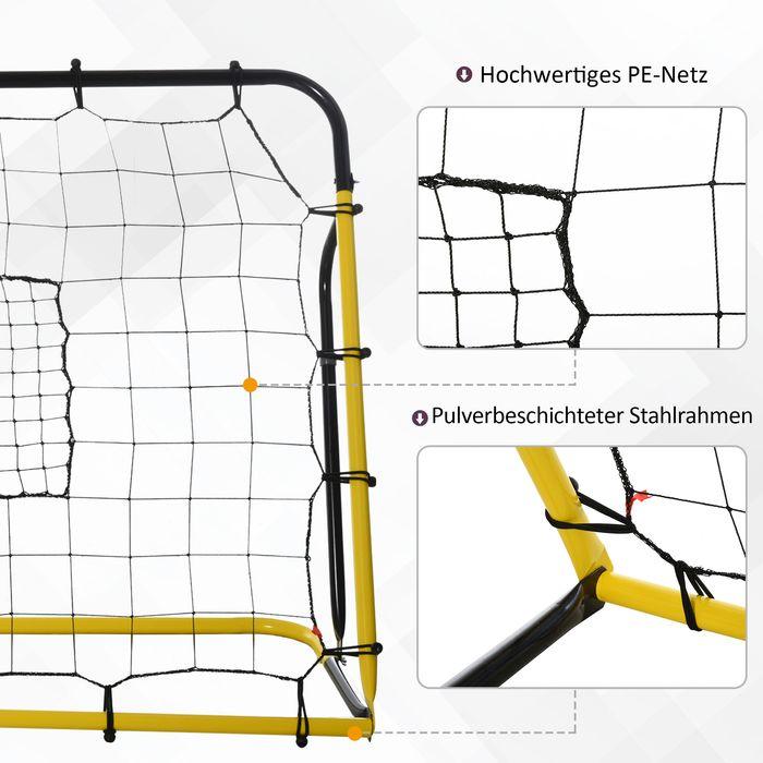 Produktbild Swisshandel24 Kickback Fussball Rebounder Tor Rückprallwand Netz für Fussball, Basketball und Baseball, Stahl+PE