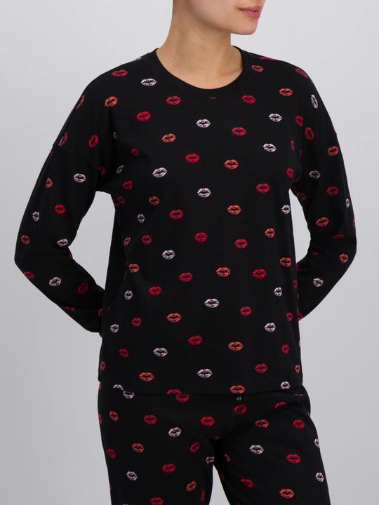 Immagine prodotto Pj Salvage Pigiama top "Be mine" nero/piccolo a fantasia (S)