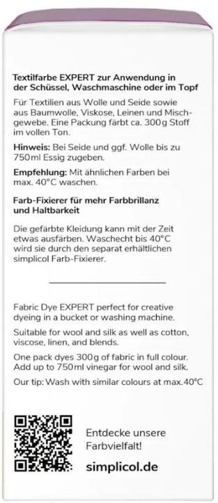 Actual product image Simplicol Textile colour expert (Lilac Purple, 150 ml)