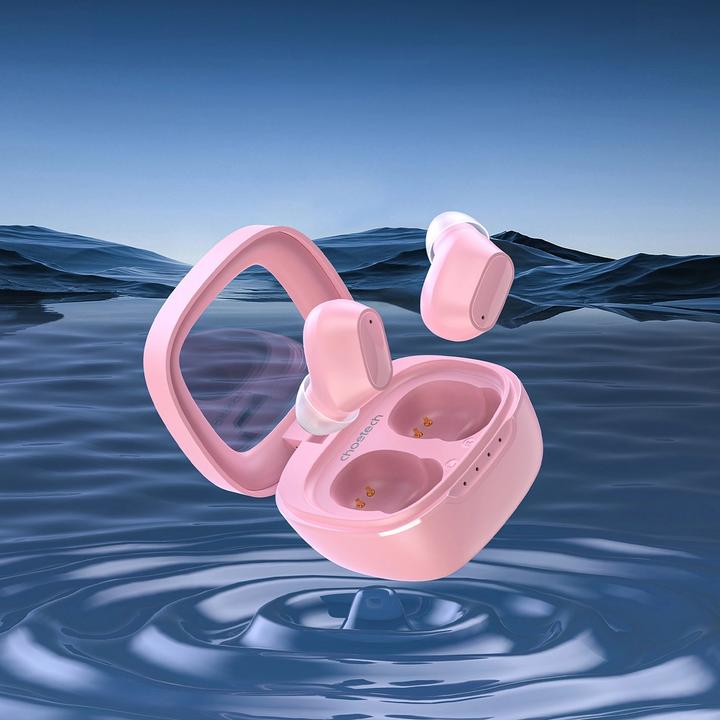Immagine prodotto Choetech Cuffie MEMS wireless TWS Bluetooth 5.3 - rosa (17 h, Senza fili)