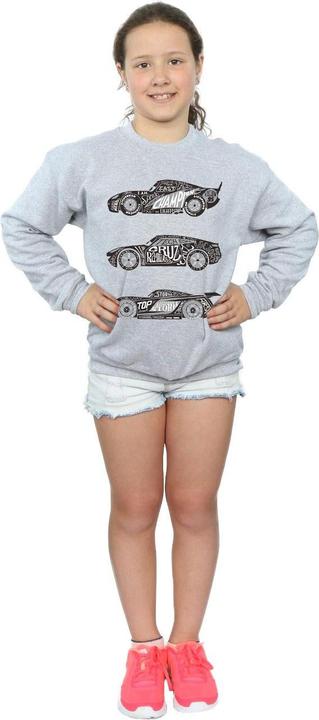 Immagine prodotto Disney Cars Text Racers Felpa Ragazze (128)