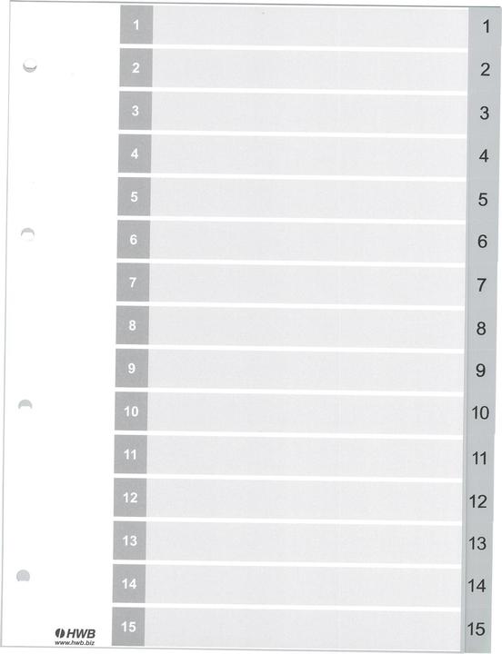 Immagine prodotto Hwb Registro dei numeri