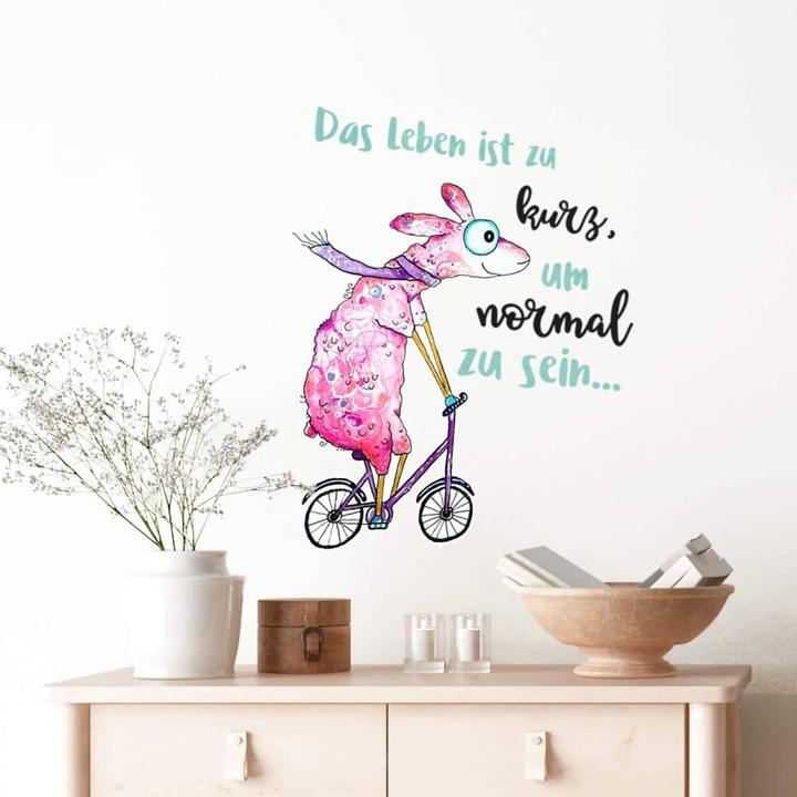 Actual product image Trenddeko Life is too short to be normal.... (23 x 30 cm)