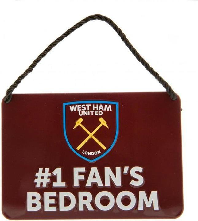 Produktbild West Ham United FC #1 Fans Schlafzimmer Türschild