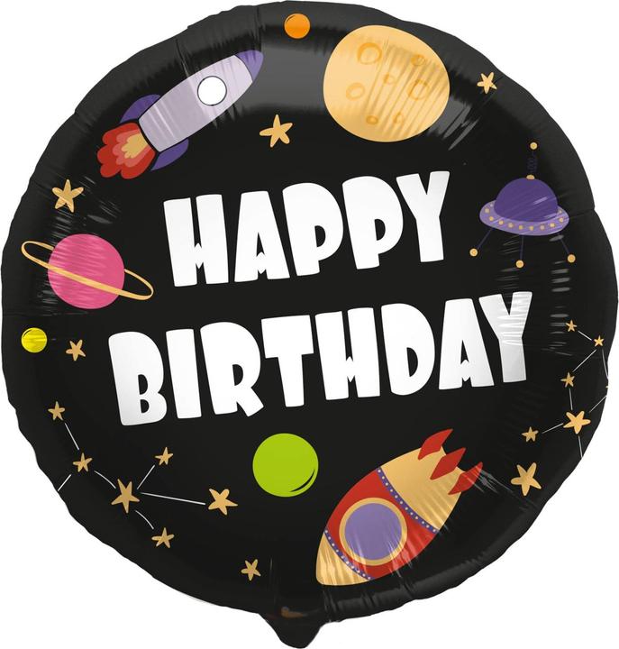 Immagine prodotto Folat Palloncino in foil ' Happy Birthday Rocket - 45 cm (1 x)