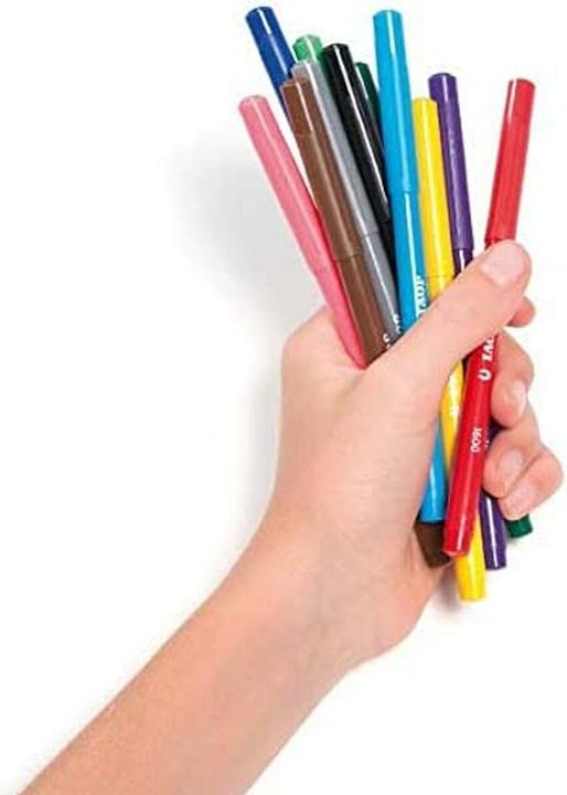Actual product image Jovi Thin felt tip pens in round box (Multicoloured, 1 x)