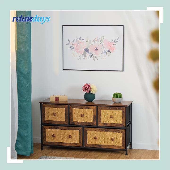 Produktbild Relaxdays Kommode (100 x 32.5 x 54.5 cm)
