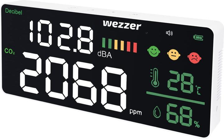 Actual product image Levenhuk Wezzer Air PRO CN20 Air Quality Noise Monitor
