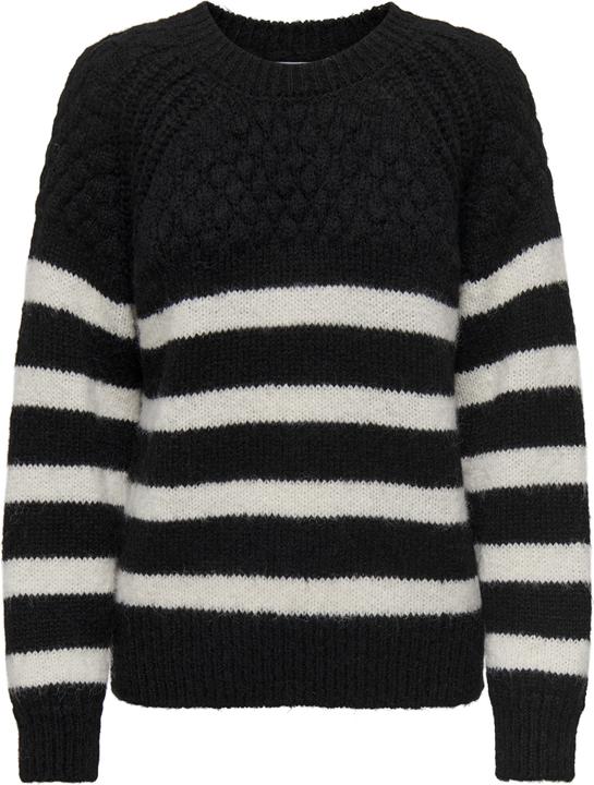 Only ONLBILLIE LIFE LS STRIPE O-NECK EX KNT Strickpullover