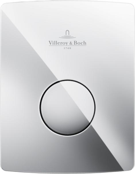 Actual product image Villeroy & Boch V&B Urinal Cover Plate ViConnect U100 162x126x17mm chrome