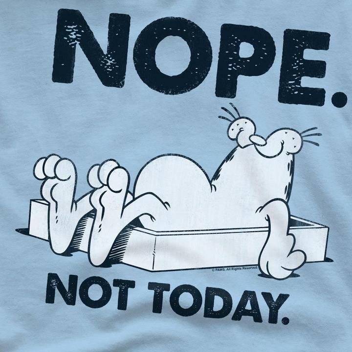 Actual product image Garfield Mens Nope T-Shirt (S)
