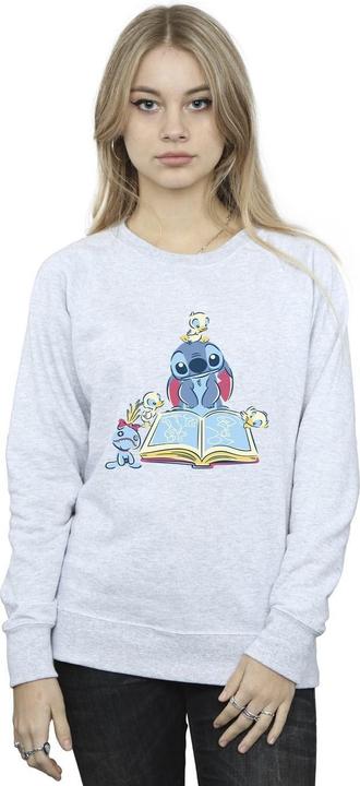 Produktbild Disney Lilo & Stitch Reading A Book Sweatshirt (XL)