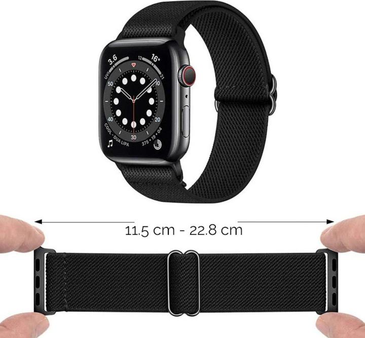 Produktbild PhoneLook Sportliches elastisches Nylonarmband, verstellbar, weich, waschbar 42mm / 44mm / 45mm (45 mm, 42 mm, 44 mm, Stoff)