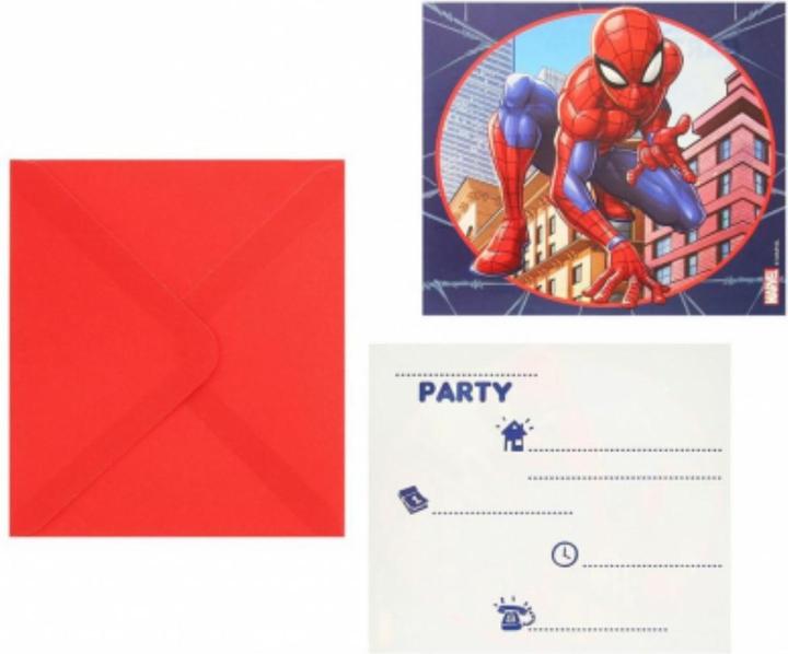 Immagine prodotto Spiderman Invito (6 pz.)