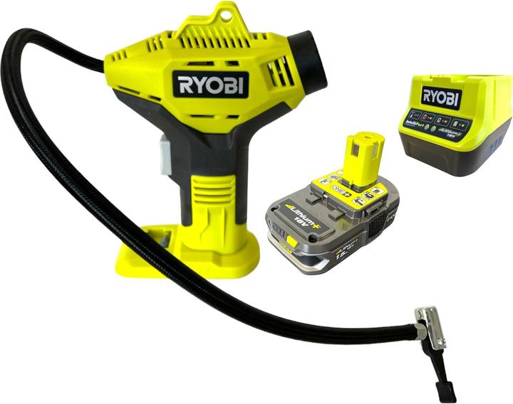 Immagine prodotto Ryobi R18PI-115 Compressore manuale a batteria 18 V 10,3 bar + 1x batteria 1,5 Ah + caricatore (10.30 bar)