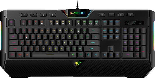 Actual product image Havit KB486L RGB keyboard (Eng. Int., Cable)