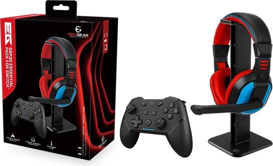 Image du produit Egogear EssentialPack Casque + support + contrôleur Switch (Switch OLED, PC, PS3)