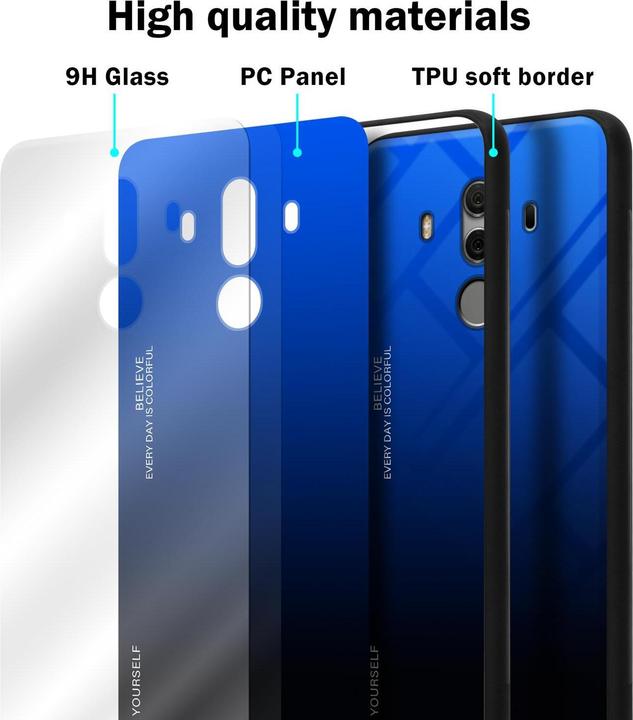 Produktbild Cadorabo TPU 2 Farben Glas Cover (Huawei Mate 10 Pro)