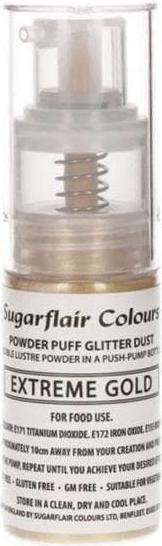 Nährwerte und Zutaten Sugarflair Glitzer-Staub Spray Extreme Gold 10 g (1 x)