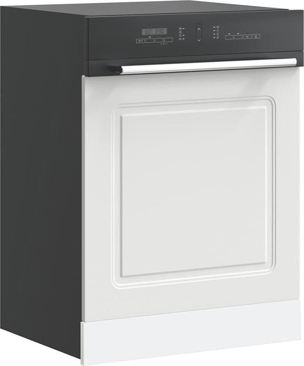 Produktbild VidaXL Geschirrspülerblende Kalmar Weiss 60x1,5x67 cm Holzwerkstoff