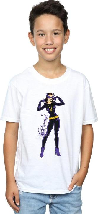 Image du produit - T-shirt CATWOMAN HAPPY POSE - Garçon (140, 146)