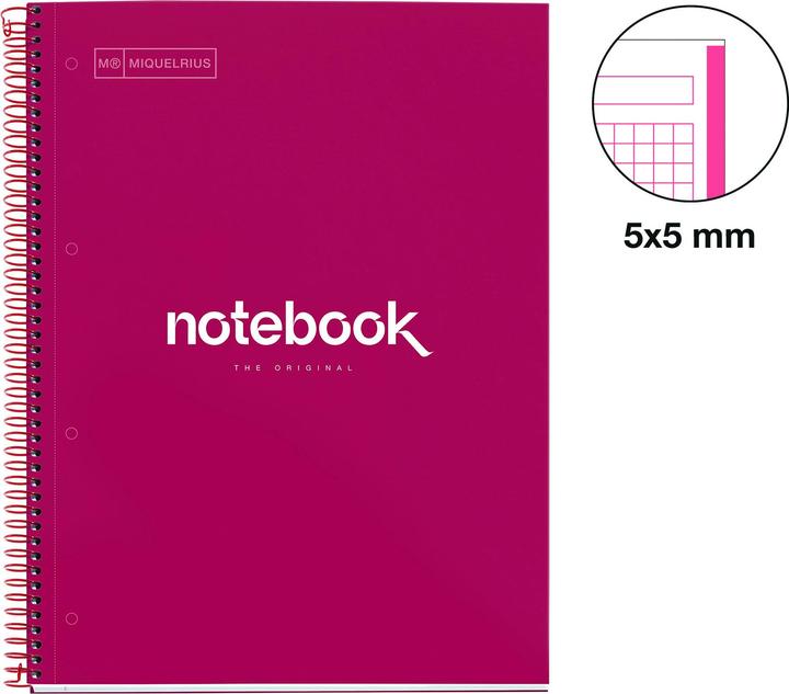 Immagine prodotto Miquelrius Emotions Notebook (A4, Quadretti, Copertina rigida)